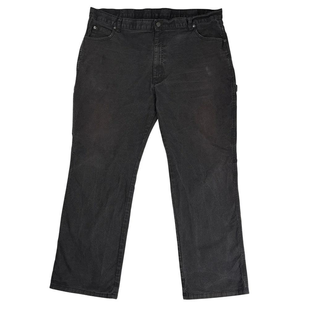 Dickies Men's‎ Carpenter Work Pants 40x32 Black Cotton Stretch Hammer Loop